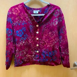 Printed women’s crop tunic